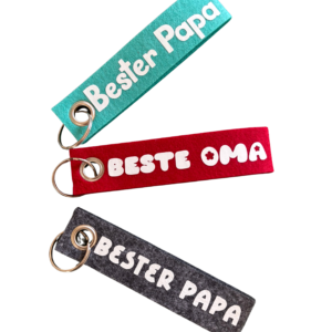 Filz Schlüsselanhänger personalisierbar